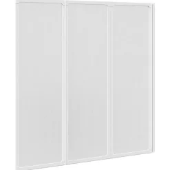 Vidaxl Pare baignoire à 3 volets rétractables (141x132 cm - Blanc)