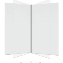 Pare-Baignoire|IDMarket Pare baignoire 1 volet 70x120 cm avec profilé en aluminium argenté