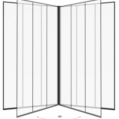 Pare-Baignoire|IDMarket Pare baignoire 1 volet 80x140 cm sérigraphié effet verrière avec profilé en aluminium noir