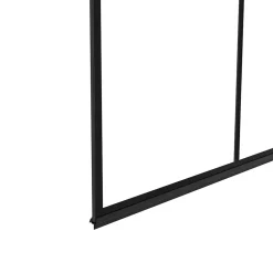 Pare-Baignoire|IDMarket Pare baignoire 1 volet 80x140 cm sérigraphié effet verrière avec profilé en aluminium noir
