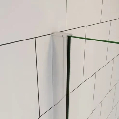 Pare-Baignoire|AICA Sanitaire pare baignoire Argent 70x130cm,paroi fixée,5mm verre anticalcaire,style industriel et Installation réversible