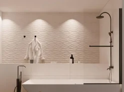 Pare-Baignoire|Vente-unique Pare baignoire avec porte-serviette en métal noir mat au style industriel - 70 x 140 cm - TOBIN