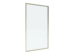 Vente-unique Pare baignoire doré style art déco - 80 x 140 cm - Verre trempé - BRADENTON