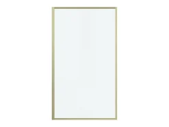 Vente-unique Pare baignoire doré style art déco - 80 x 140 cm - Verre trempé - BRADENTON