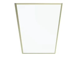 Vente-unique Pare baignoire doré style art déco - 80 x 140 cm - Verre trempé - BRADENTON