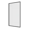 Vente-unique Pare baignoire noir mat style industriel - 80 x 140 cm - Verre trempé - BRADENTON