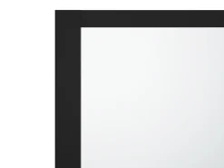 Vente-unique Pare baignoire noir mat style industriel - 80 x 140 cm - Verre trempé - BRADENTON