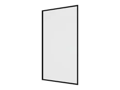 Vente-unique Pare baignoire noir mat style industriel - 70 x 140 cm - Verre trempé - BRADENTON