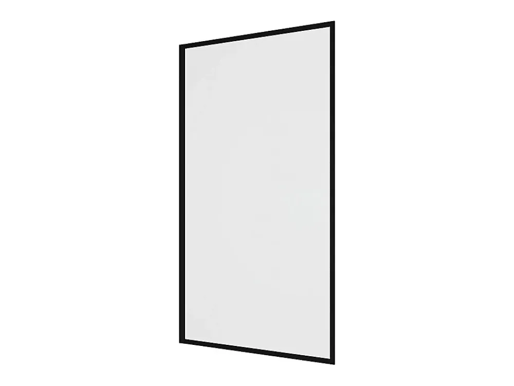 Vente-unique Pare baignoire noir mat style industriel - 70 x 140 cm - Verre trempé - BRADENTON