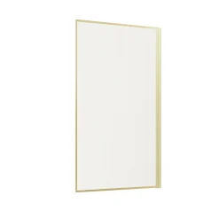Pare-Baignoire|Galedo Pare baignoire pivotant l.80 x H.140 cm verre ondulé et profilés doré brossé, Edge