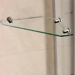 AICA Sanitaire pare baignoire 100x140cm paravent pivotant avec porte-serviette en inox et 2 étagères,5mm verre de sécurit,facile à pose