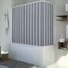 Pare-Baignoire|Forte Pare baignoire70x170 CM H150 en Plastique pvc modèle Santorini avec l'ouverture latérale