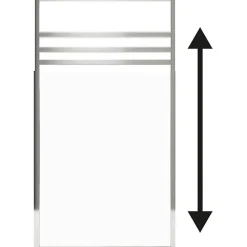 Paroi De Douche|Gelco Pare muret Only Chrome 80 x 110 / 165