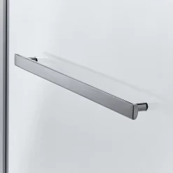 Pare-Baignoire|GoodHome Pare-baignoire 1 volet verre transparent anticalcaire Nubia H. 150 x l. 95 cm