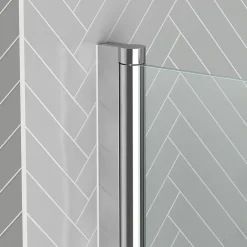 Galedo Pare-baignoire 120 x 70 cm chromé avec porte serviettes Essentiel