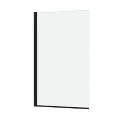 Galedo Pare-baignoire 70 x 120 cm noir mat Essentiel