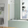 Pare-Baignoire|Galedo Pare-baignoire 120 x 70 cm or brossé Essentiel