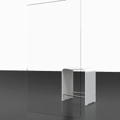 Pare-Baignoire|Schulte Pare-baignoire 80 x 140 cm, , paroi de baignoire 1 volet pivotant, verre transparent anticalcaire, gun metal
