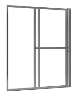 Pare-Baignoire|Atelier du bain Pare-baignoire argent 2 volets relevable