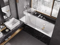 Pare-Baignoire|Azura Home Design Pare-baignoire Easy Slide Chrome 100x150cm