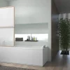 Atelier du bain Pare-baignoire effet bois 1 volet relevable