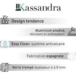 Pare-Baignoire|Kassandra Pare-baignoire fixe S300 85 x 150 cm