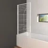 Pare-Baignoire| Pare-baignoire Gelco Studio pivotant 1 volet verre transparent l.75 x H.140 cm