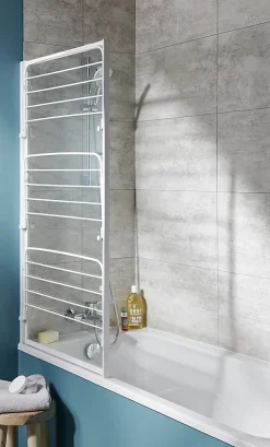 Pare-Baignoire| Pare-baignoire Gelco Studio pivotant 1 volet verre transparent l.75 x H.140 cm
