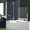 Pare-Baignoire|Azura Home Design Pare-baignoire Lumix Chrome 100x145cm