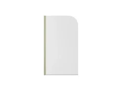 Schulte Pare-baignoire pivotant 1 volet, 140 x 80 cm, verre transparent 5mm, profilé doré mat, Capri