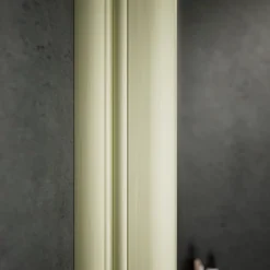 Schulte Pare-baignoire pivotant 1 volet, 140 x 80 cm, verre transparent 5mm, profilé doré mat, Capri