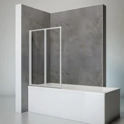 Pare-Baignoire|Schulte Pare-baignoire pivotant 2 volets l.87 x H.120 cm, chrome,