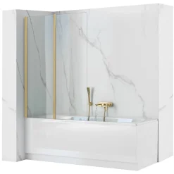 Rea Pare-Baignoire Pliant Agat-2 100 Brushed Gold