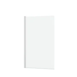 Pare-Baignoire|Galedo Pare-baignoire rabattable 120 x 70 cm, profilés alu blanc mat, Essentiel