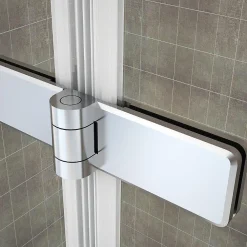 Pare-Baignoire|Saniverre Pare-baignoire rabattable BALY en verre 6 mm transparent 110 x 140 cm
