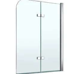 Pare-Baignoire|Saniverre Pare-baignoire rabattable BALY en verre 6 mm transparent 110 x 140 cm