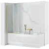Rea Pare-Baignoire Elegant Brushed Gold 70
