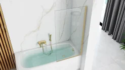 Rea Pare-Baignoire Elegant Brushed Gold 70