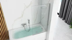 Rea Pare-Baignoire Lagos Fix 80 Chrome