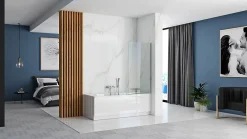 Rea Pare-Baignoire Lagos Fix 80 Chrome