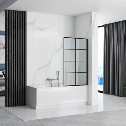 Tablier Et Habillage De Baignoire|Rea Pare-Baignoire Lagos-1 Fix 70 Black