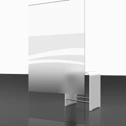 Schulte Pare-baignoire - 125x140 cm - paroi de baignoire réversible - pliant - 3 volets pivotants - verre Liane - alu-argenté