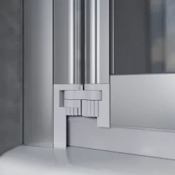 Sirhona Pare-Baignoire 1300x1400mm Ecran de Baignoire 3 Volets + 4mm Verre Transparent + Double Construction en Aluminium