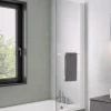 Kinedo Pare-bain fixe Columba 1 volet relevable 75x150 blanc