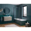 Pare-Baignoire|Kinedo Pare-bain Smart Design Orion pivotant pour montage avec Smart Design Hydra/Lyra 70 gris noir grainé transparent