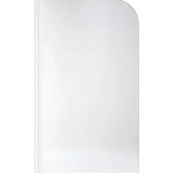 Pare-Baignoire|Sanindusa Pare-bain réversible 1 volet pivotant à 180 en verre trempé 6mm profilé alu Aquarela 80x140 verre cristal profilé blanc
