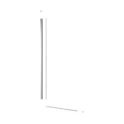 Paroi De Douche|Swiss Aqua Technologies Pare-muret 100x90 cm Paroi en verre Crystal Glass 8 mm anticalcaire, avec bras et profilés chrome brillant (SATBWIS90PR)