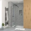Paroi De Douche| Paroi de douche à l'italienne H.195 x l.60 cm, ép. 5 mm, profilé noir, Galedo Essentiel