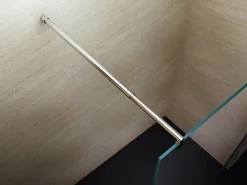 Paroi De Douche| Paroi de douche à l'italienne fixe latérale en verre, fumé, EX101, 200x140cm