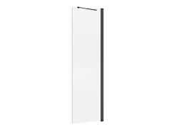 Paroi De Douche|Vente-unique Paroi de douche à l'italienne - Noir mat - Verre 5 mm - 60x200 cm - DAREN